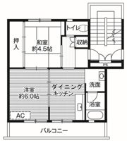 ビレッジハウス中込1号棟の間取り画像