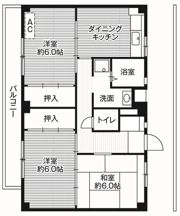 ビレッジハウス善部5号棟の間取り画像