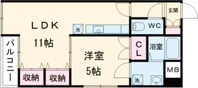 悠ハイム花畑の間取り画像