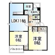 サンヒルズ平和の間取り画像