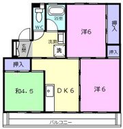 ビレッジハウス上野服部第二2号棟の間取り画像