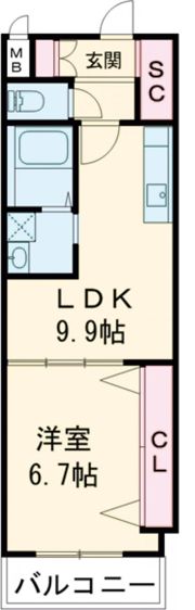ヤマノテ プラッツの間取り画像