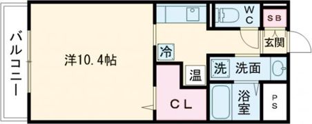 アイリスハイツ8号館の間取り画像
