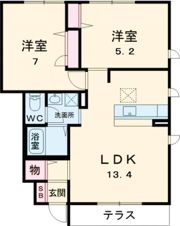 シャーメゾン泉陽Aの間取り画像
