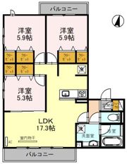 くおん嵯峨 西棟の間取り画像