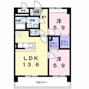 エルモソ ピソの間取り画像