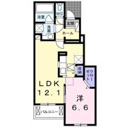 クラール木太Eの間取り画像