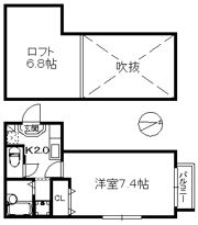 RAKUコーポ田島の間取り画像