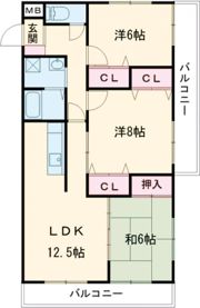 アヴァンス八幡の間取り画像