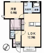 シャルマンラフォーレB棟の間取り画像