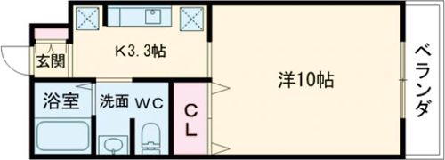 JRBハイツ矢野Ⅲ番館の間取り画像
