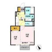 セントラル住吉 Aの間取り画像