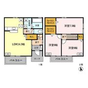 エスポワール近岡 Aの間取り画像