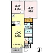 アムール フェール A棟の間取り画像