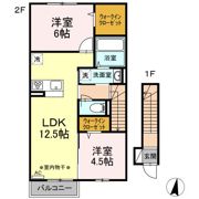 アムール フェール B棟の間取り画像