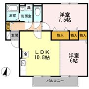 クニーズコート B棟の間取り画像