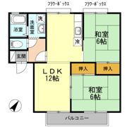 セジュール南片江 A棟の間取り画像