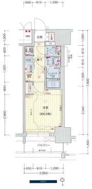 プレサンスNAGOYAシティオの間取り画像