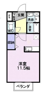 ペアフィールドの間取り画像