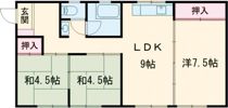 祇園コーポの間取り画像