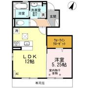 アヴェニールローザの間取り画像