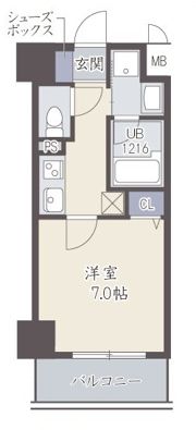 Le Lien Itayado（ルリアン板宿）の間取り画像