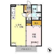 ラテル・コート並木 Eの間取り画像
