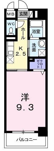 レーヴ ダンジュ Ⅰの間取り画像