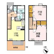 ローズコート萌木野 A/Bの間取り画像