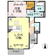 フィリア B棟の間取り画像