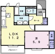 サンヒルズ城南Dの間取り画像