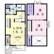 シャルム画図Ⅱ番館 Aの間取り画像