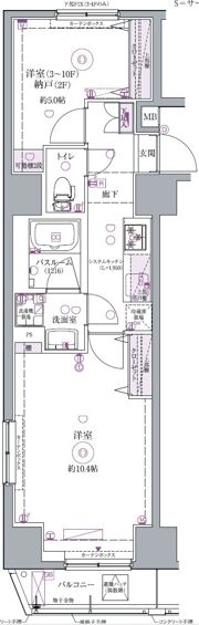 クレヴィスタ浅草の間取り画像