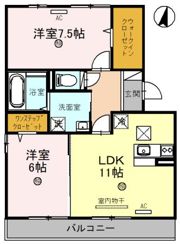 メイプルコートの間取り画像