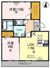 メイプルコートの間取り画像