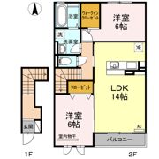 サンライズヤマダ A棟の間取り画像