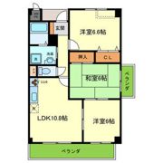 エーデル雲雀丘三番館の間取り画像