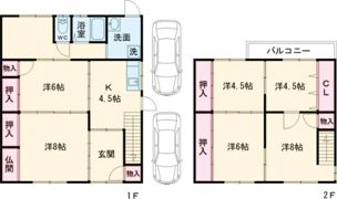 冨田一色町加藤様貸家の間取り画像