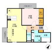 ゴールドパストラル Ⅷの間取り画像