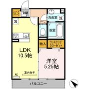 新川崎ヴィラージュBの間取り画像