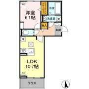 ラフィネ住吉の間取り画像