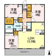 ウエストヴィレッジⅣの間取り画像