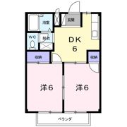 エステート三好Aの間取り画像