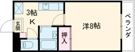 ビューハイツの間取り画像