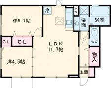 ベルヴィル明石の間取り画像