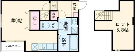 フェリス筑後の間取り画像