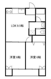 ビバハイツ弐番館の間取り画像