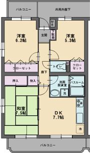 サンパティークmの間取り画像