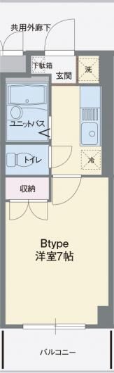 ヴィラ停雲の間取り画像