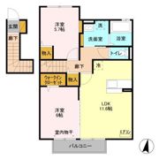 ソレアード Aの間取り画像